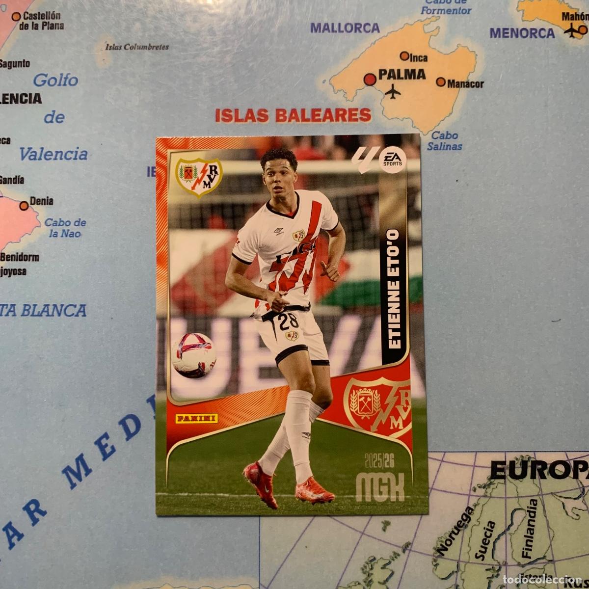 Cromos de F&uacute;tbol: Etienne Eto'o n&uacute;mero 306 del rayo Vallecano megacracks 25-26 2025-2026