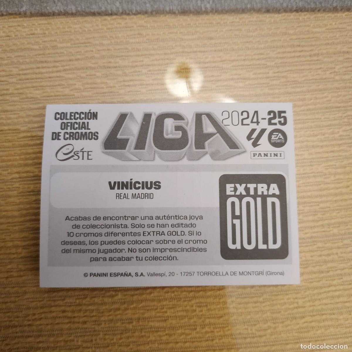 Cromos de f&uacute;tbol: Extragold Vinicius 24-25 - Foto 2
