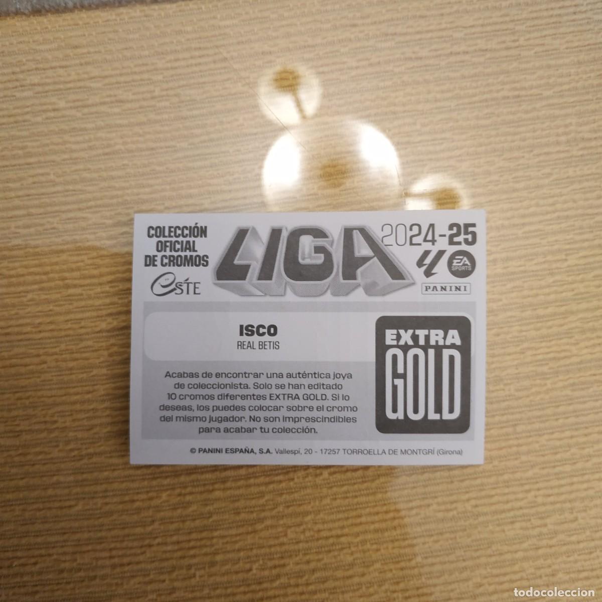 Cromos de f&uacute;tbol: Extragold Isco 24-25 - Foto 2