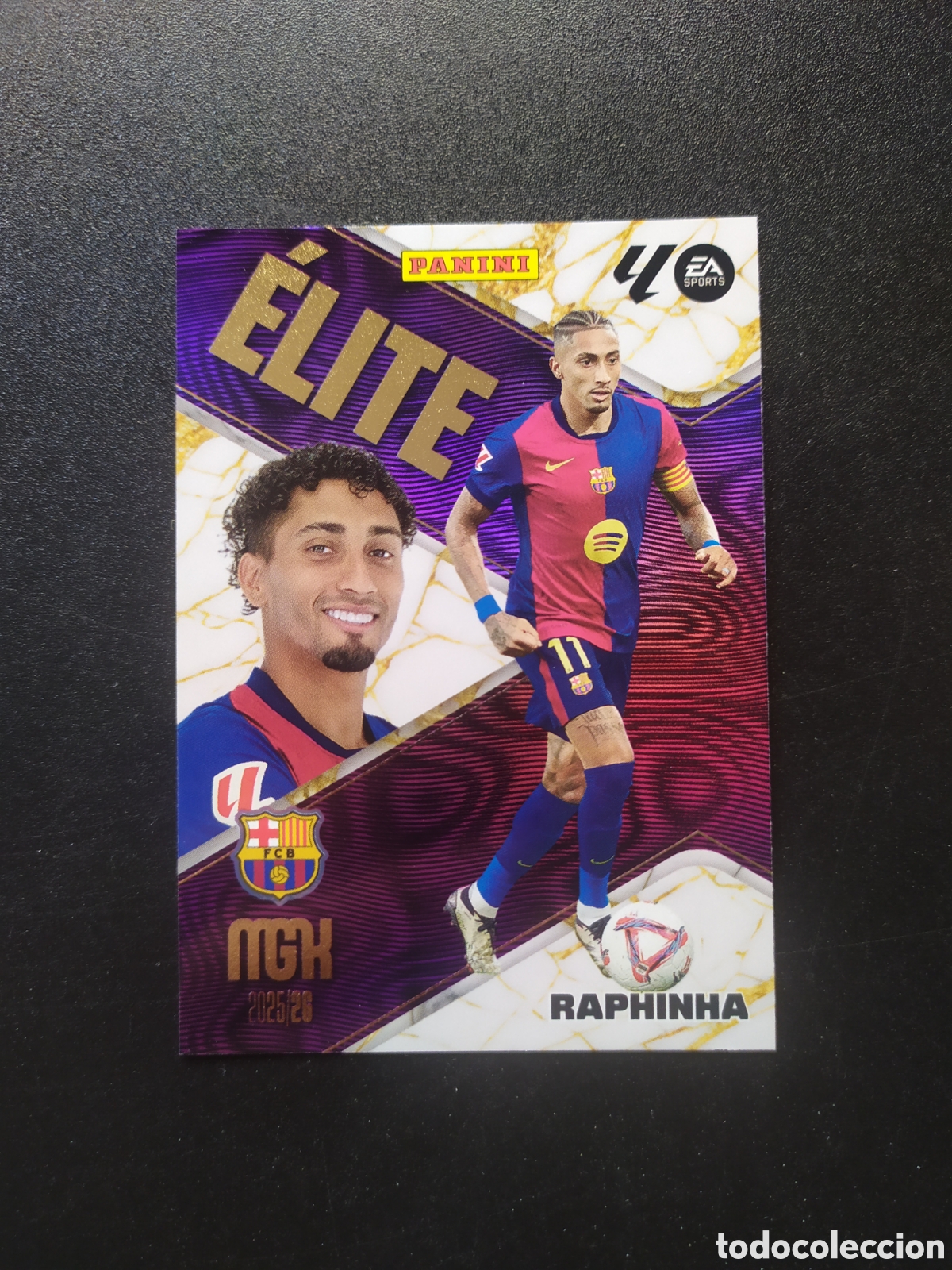 Cromos de f&uacute;tbol: Megacracks 2025 2026 25 26 panini Raphinha elite n&deg; 16 Barcelona