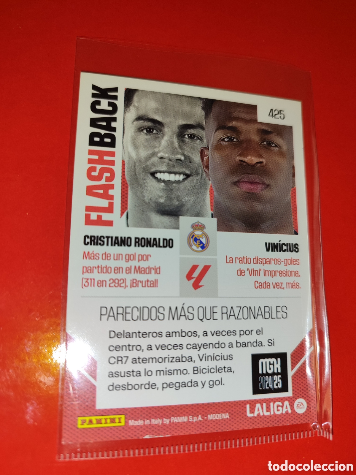 Cromos de f&uacute;tbol: FlashBack Cristiano -Vinicius MGK 24/25 - Foto 3
