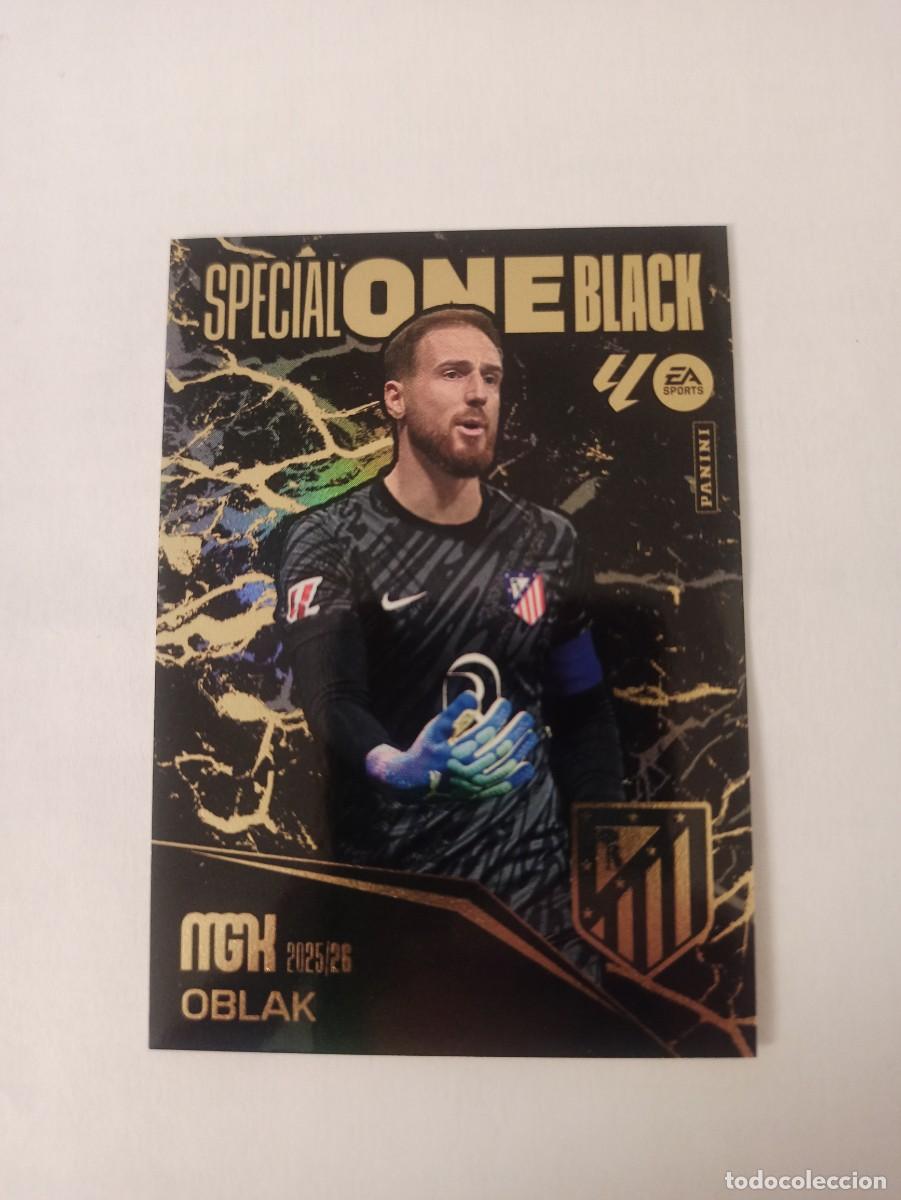Cromos de F&uacute;tbol: Oblak - At. Madrid - SPECIAL ONE BLACK - MEGACRACKS 2025 2026 - 25 26 MGK