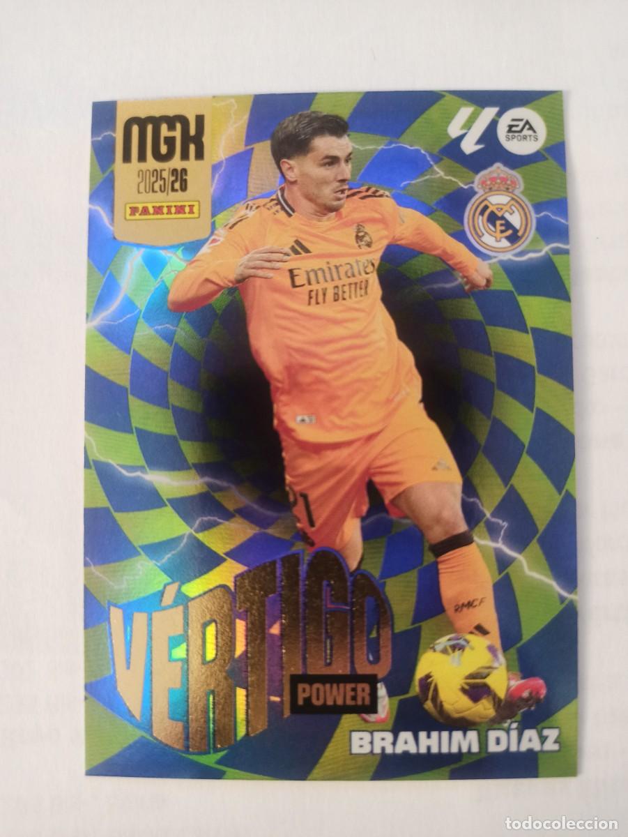 Football Stickers: Brahim Diaz P381 P 381 - R. Madrid - VERTIGO POWER - MEGACRACKS 2025 2026 - 25 26 MGK