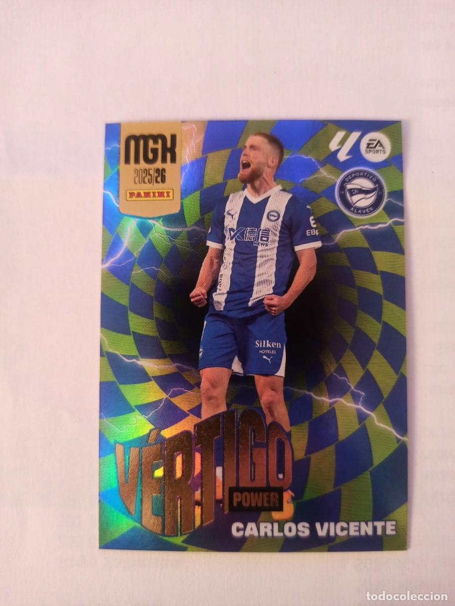 Football Stickers: Carlos Vicente P382 P 382 - Alav&eacute;s - VERTIGO POWER - MEGACRACKS 2025 2026 - 25 26 MGK