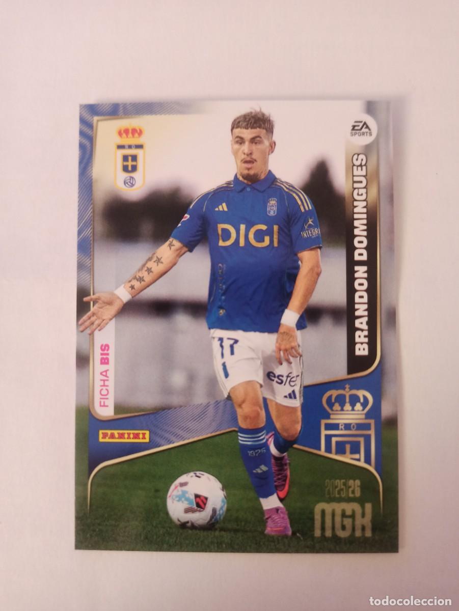 Cromos de f&uacute;tbol: Brandon Domingues 287 bis - Oviedo - 2 &ordf; SEGUNDA EDICI&Oacute;N - MEGACRACKS 2025 2026 - 25 26 MGK