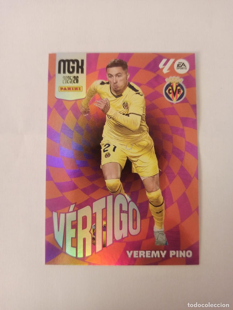 Football Stickers: Yeremy Pino 387 - Villarreal - VERTIGO - MEGACRACKS 2025 2026 - 25 26 - MGK