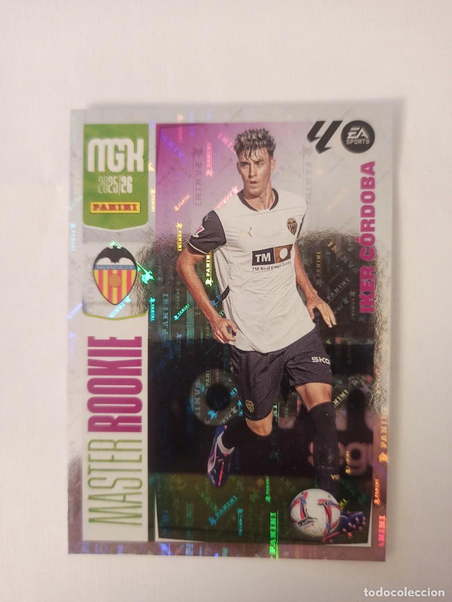 Fu&szlig;ball-Sticker: Iker Cordoba 414 - Valencia - MASTER ROOKIE - MEGACRACKS 2025 2026 - 25 26 - MGK