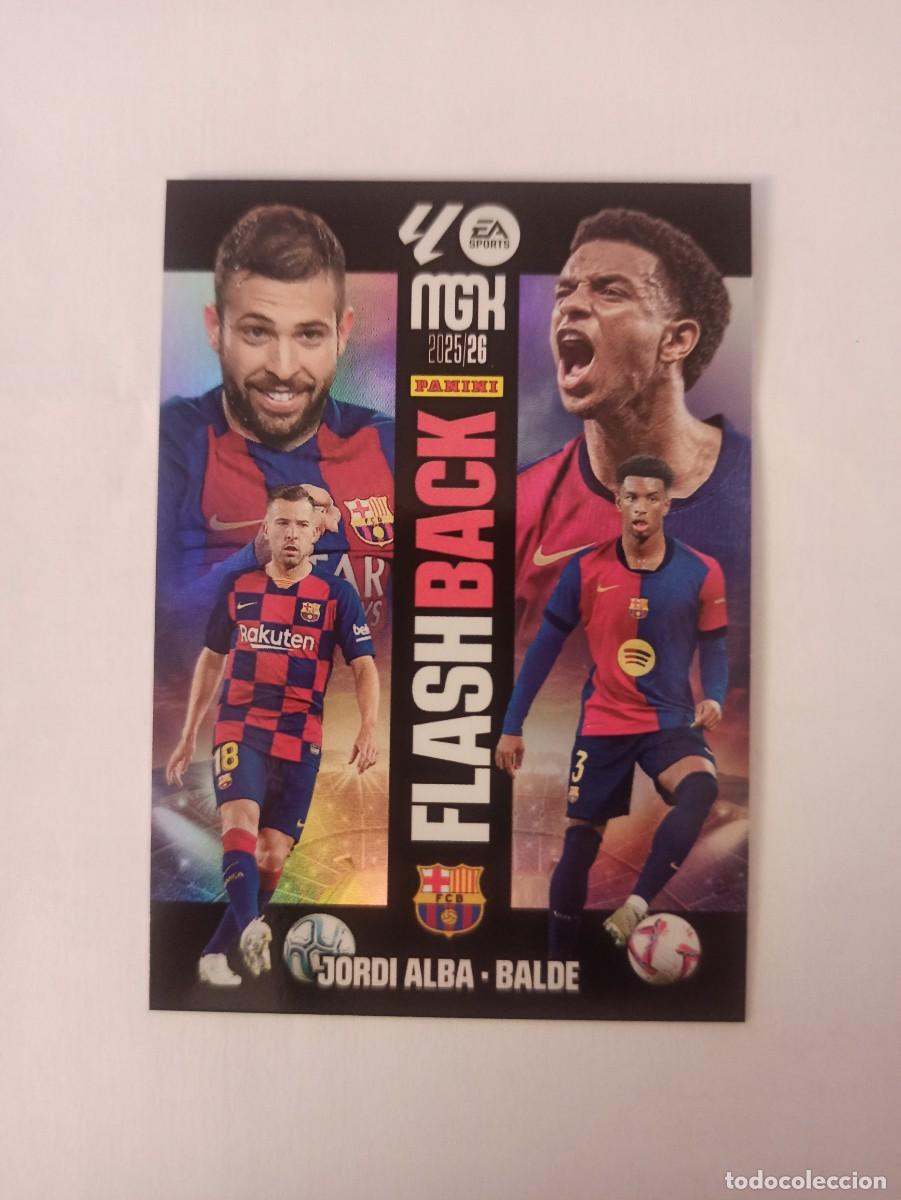 Football Stickers: Jordi Alba / Balde 427 - Barcelona - FLASH BACK - MEGACRACKS 2025 2026 - 25 26 - MGK