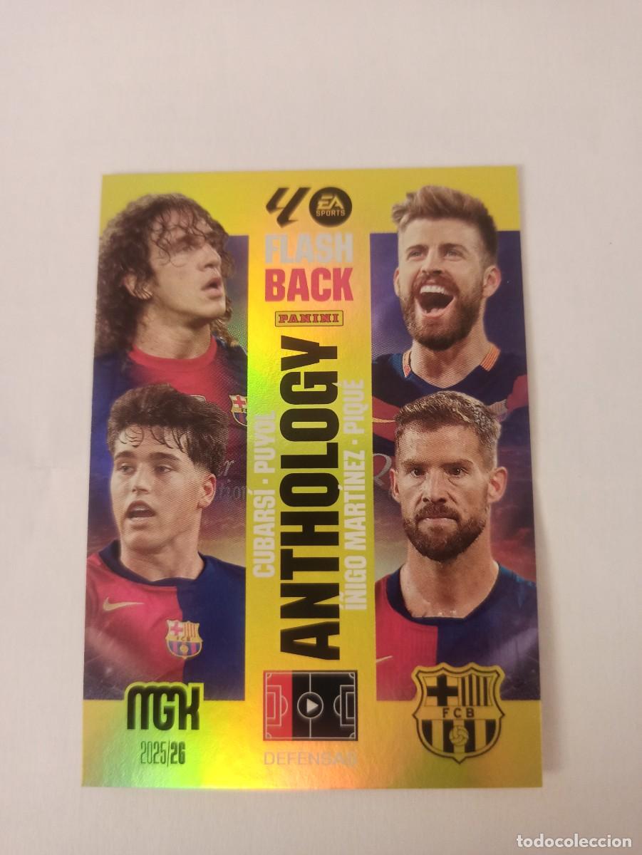 Cromos de Futebol: Puyol Pique Cubars&iacute; I&ntilde;igo Martinez 439 - Barcelona - FLASH BACK ANTHOLOGY MEGACRACKS 2025 2026
