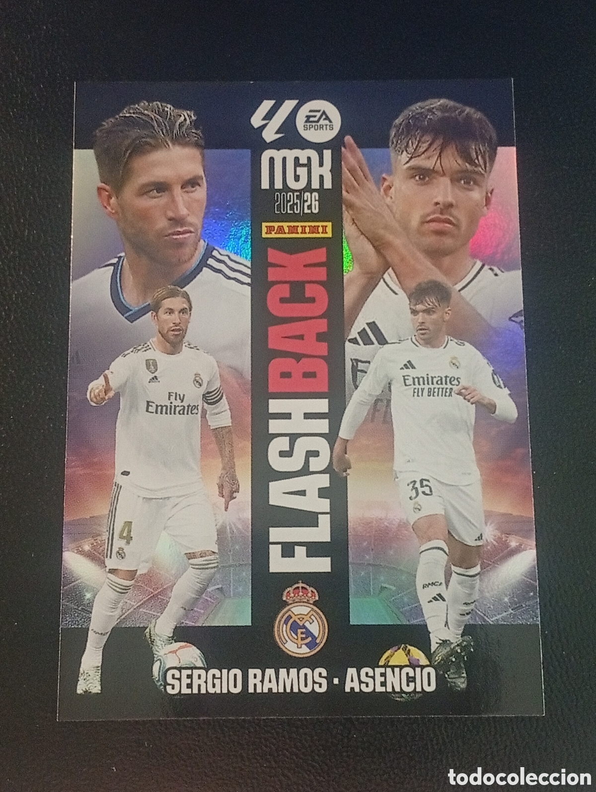 Cromos de f&uacute;tbol: 431 flashback SERGIO RAMOS ASENCIO REAL MADRID MEGACRACKS 2025 2026 25 26 CROMOS TOPPS
