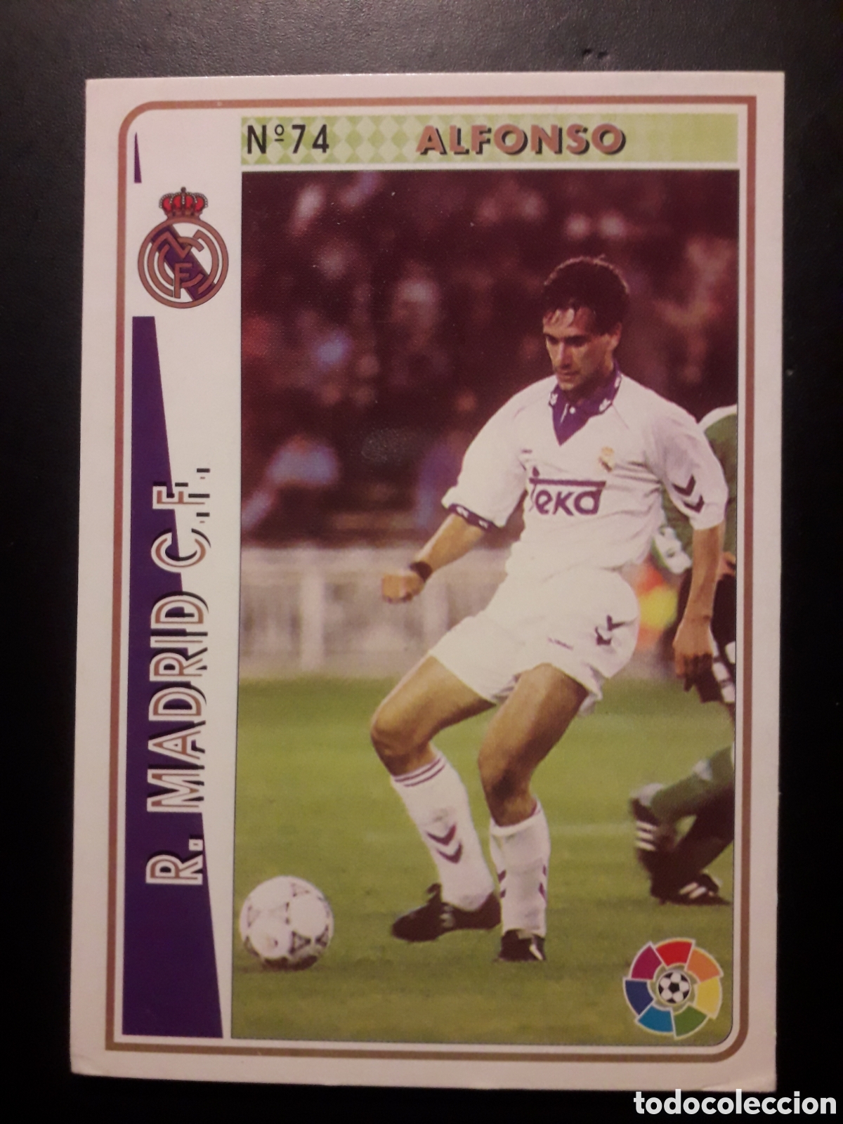 Cromos de F&uacute;tbol: ALFONSO REAL MADRID LAS FICHAS DE LA LIGA 1994 1995 94 95 N&deg; 74 MUNDICROMO MC PEDIDO M&Iacute;NIMO 3&euro;