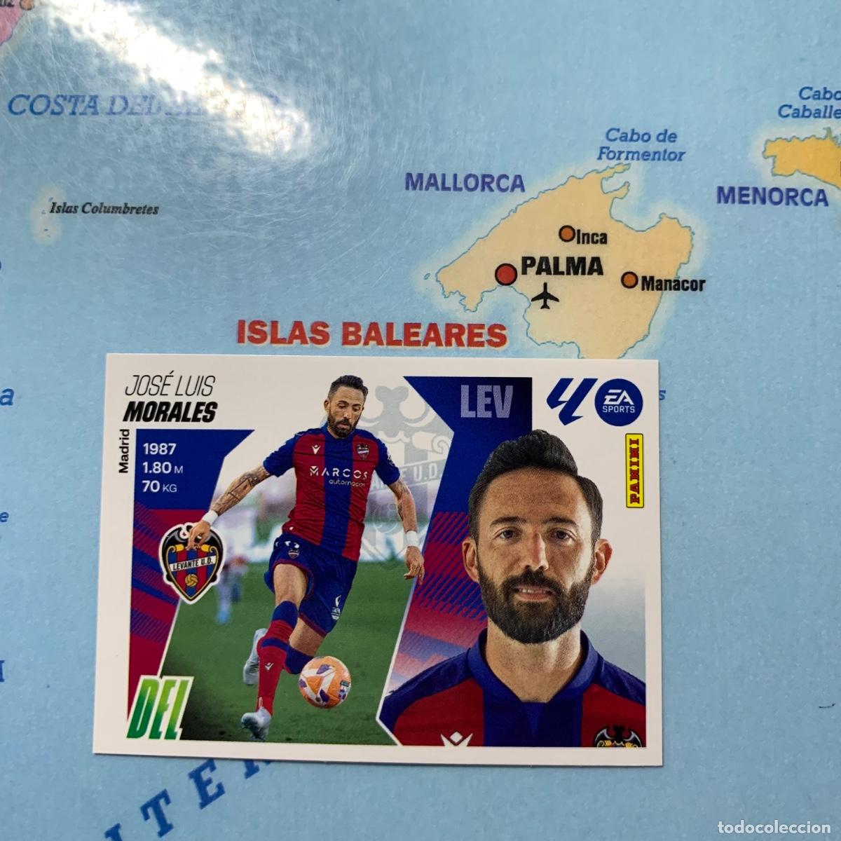 Football Stickers: Morales n&uacute;mero 18 del Levante cromo liga este 25-26 2025-2026