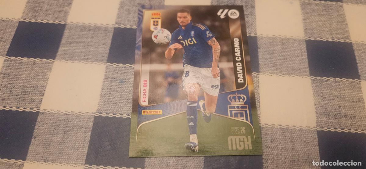 Fu&szlig;ball-Sticker: david carmo 276 bis oviedo megacrack 2025 2026 25 26 sin pegar trading card