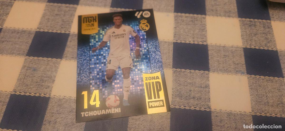 Fu&szlig;ball-Sticker: P405 tchouameni real madrid zona vip power megacracks 2025 2026 25 26 trading card
