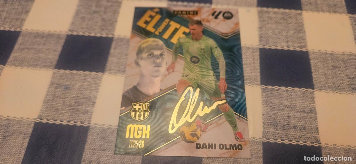 Cartes &agrave; collectionner de Football: p4 DANI OLMO barcelona elite firmado megacracks 2025 2026 25 26 trading card