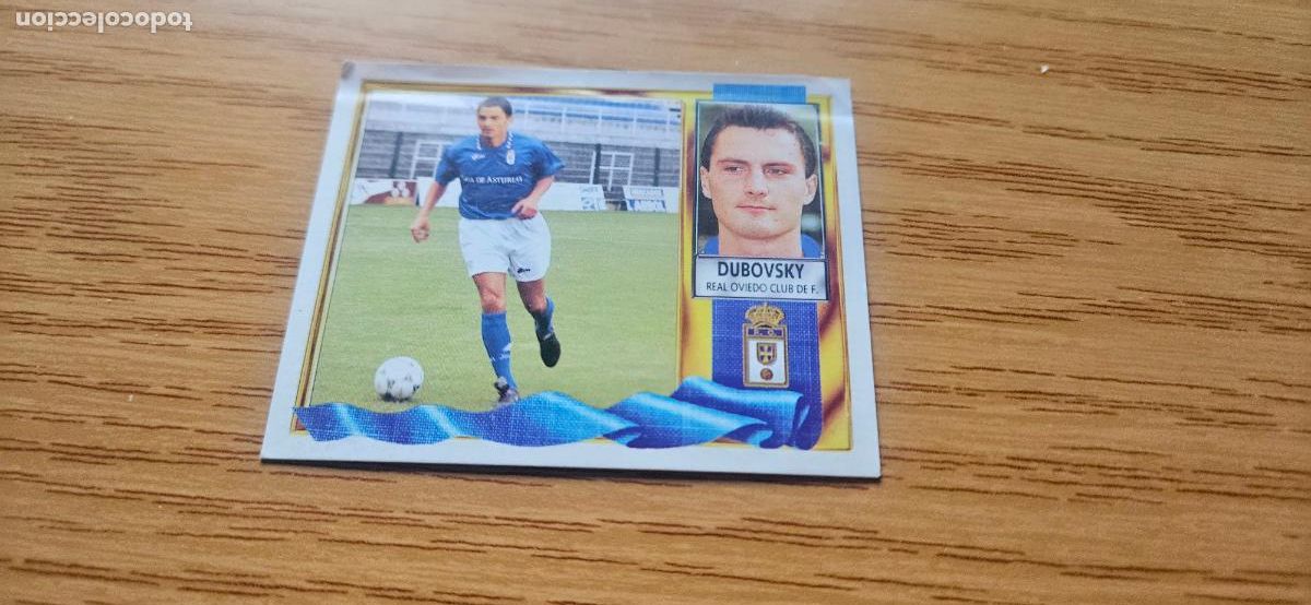 Cromos de f&uacute;tbol: dubovsky coloca este 1995 1996 95 96 ventanilla - Foto 1