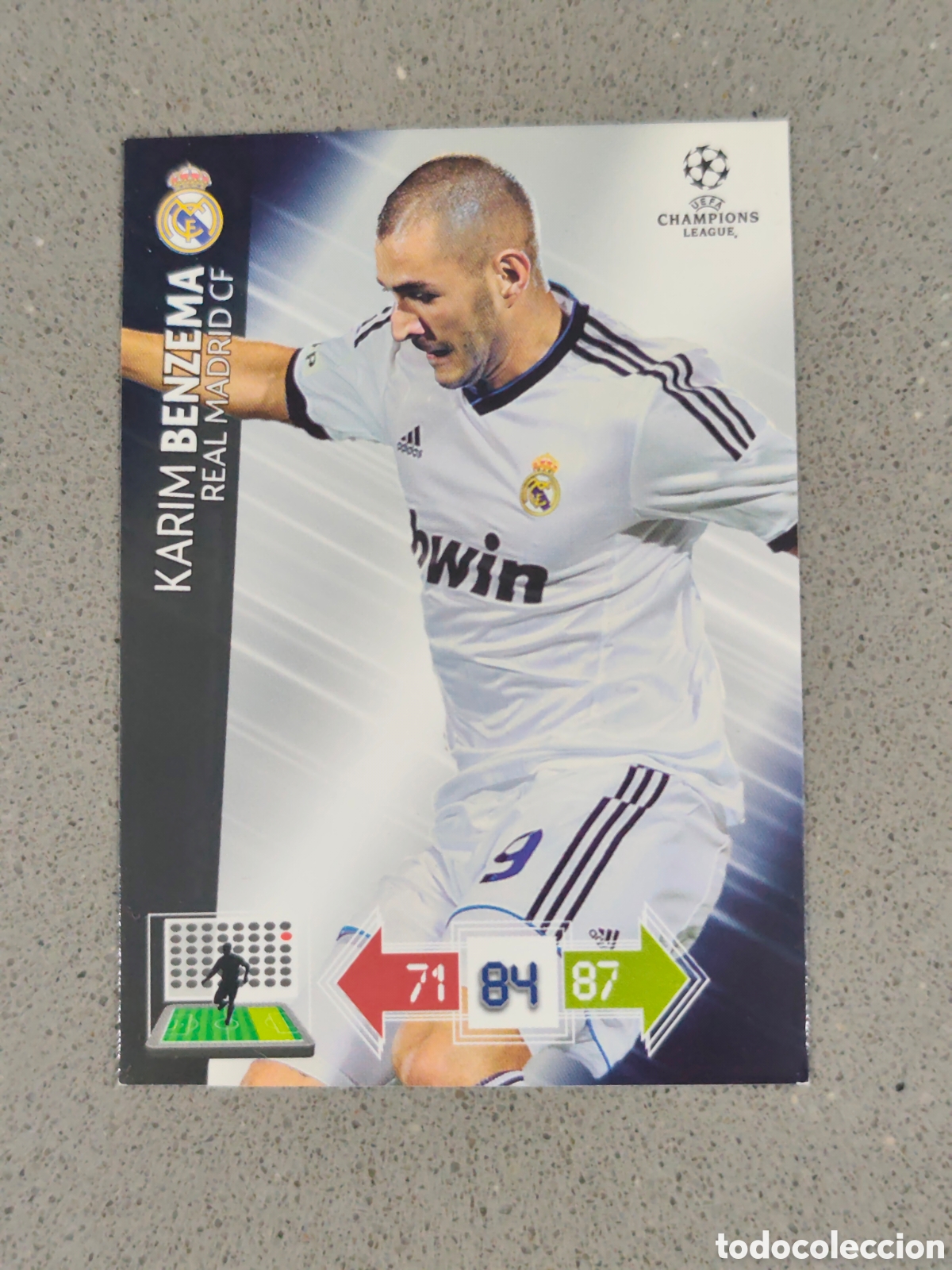 Cromos de F&uacute;tbol: BENZEM&Aacute; REAL MADRID ADRENALYN CHAMPIONS LEAGUE 2012 2013 #5