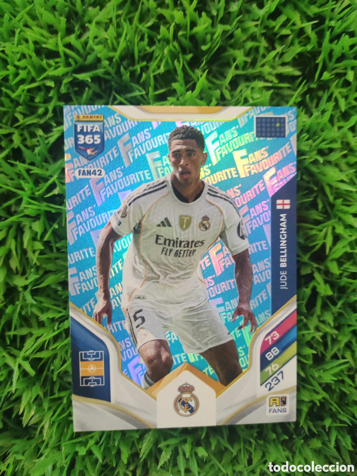 Cromos de f&uacute;tbol: Bellingham Real Madrid FANS FAVOURITE PARALELA AZUL Adrenalyn 2026 Fifa 365 # FAN 42