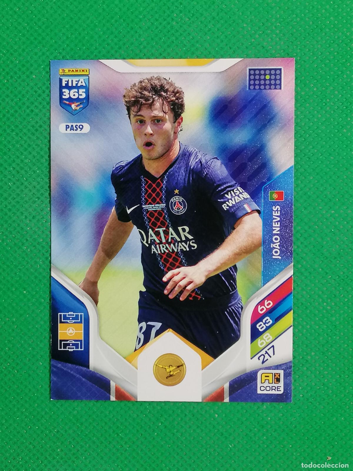 Figurine di Calcio: PAS9 JOAO NEVES PARIS PSG ⚽ PANINI ADRENALYN FIFA 365 2025 2026 25 26 ⚽