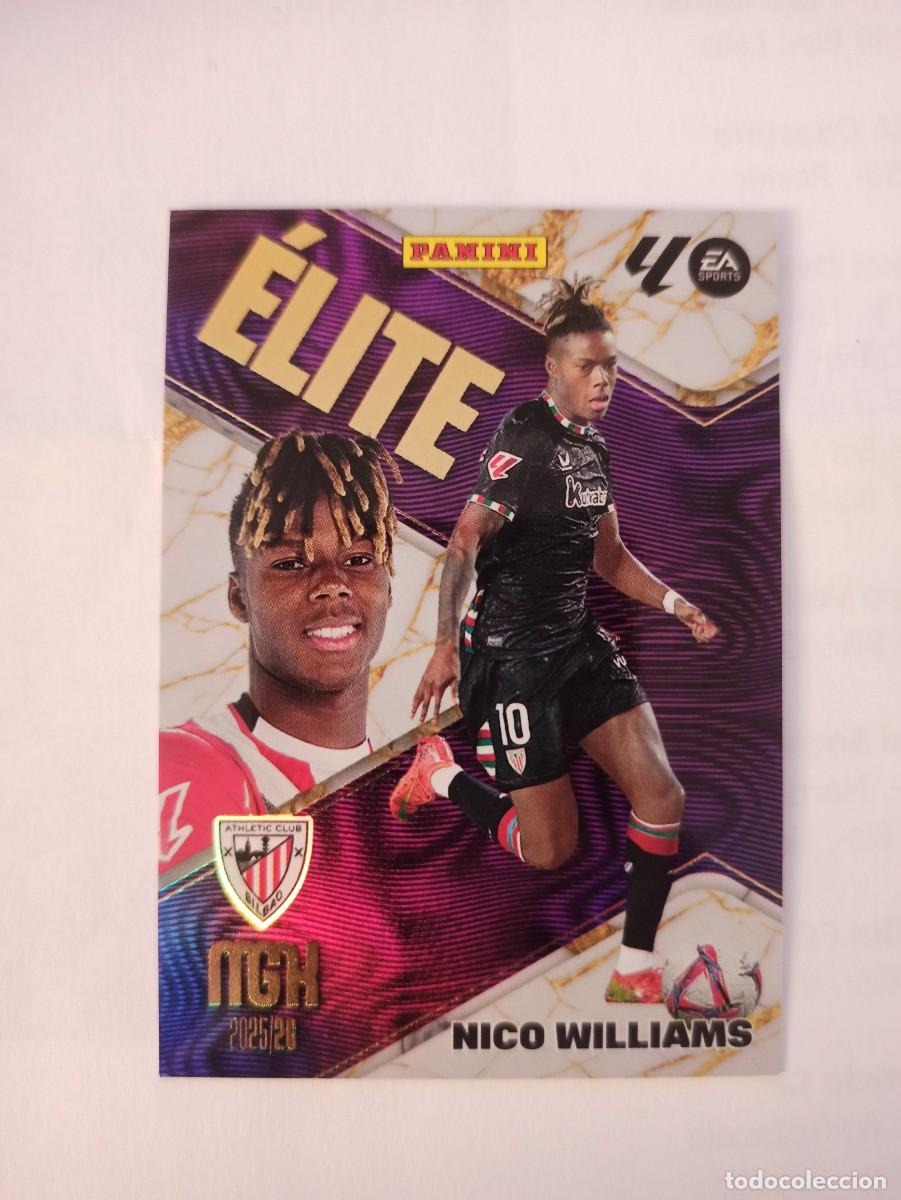 Football Stickers: Nico Williams 13 - Ath. Bilbao - ELITE - MEGACRACKS 2025 2026 - 25 26 - MGK