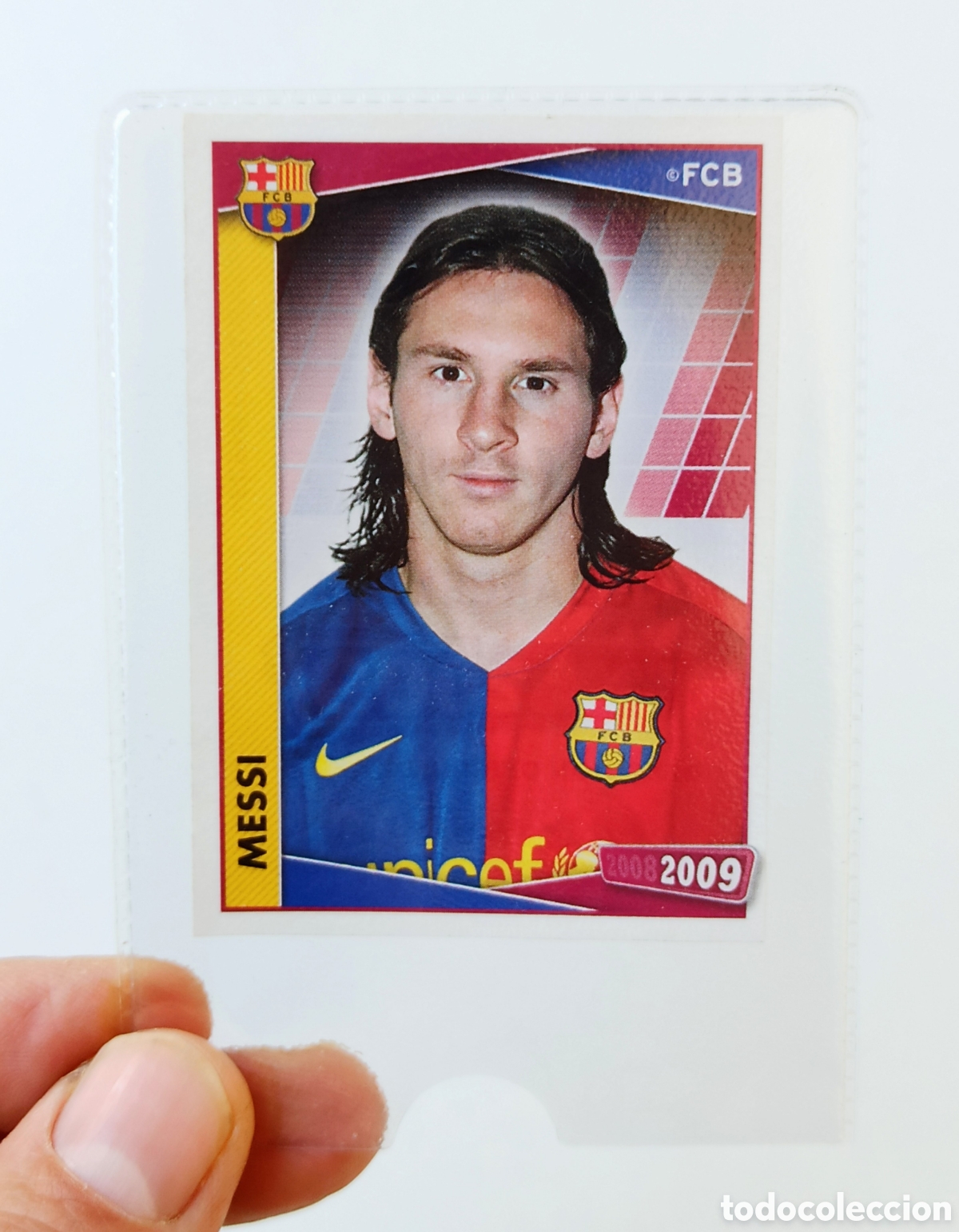 Cromos de F&uacute;tbol: CROMO MESSI 2008/09 COLECCION BARCELONA 136