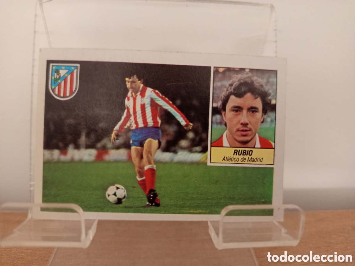 Cromos de F&uacute;tbol: ❇️ CROMO STICKER RUBIO ATL&Eacute;TICO DE MADRID 1984 1985 84 85 EDICIONES ESTE DESPEGADO ❇️