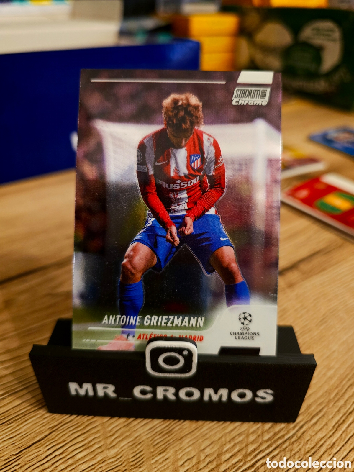 Fu&szlig;ball-Sticker: #96 ANTOINE GRIEZMANN (Atl&eacute;tico Madrid) TOPPS Stadium Club CHROME 2021-22
