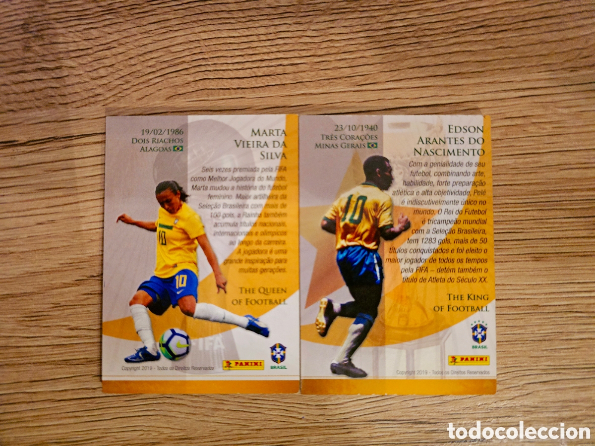 Cromos de f&uacute;tbol: Lote Pel&eacute; & marta panini - Foto 2