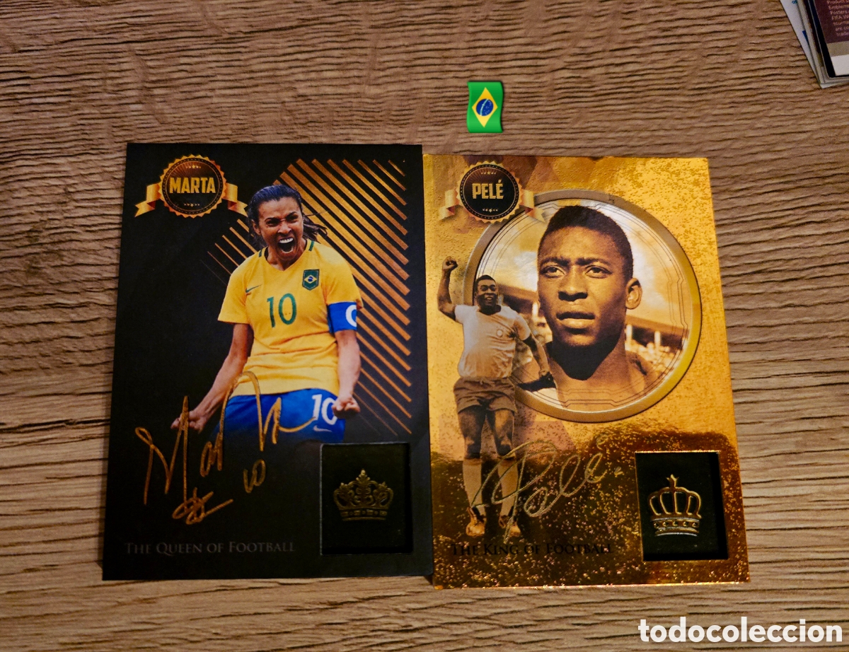 Cromos de f&uacute;tbol: Lote Pel&eacute; & marta panini - Foto 1