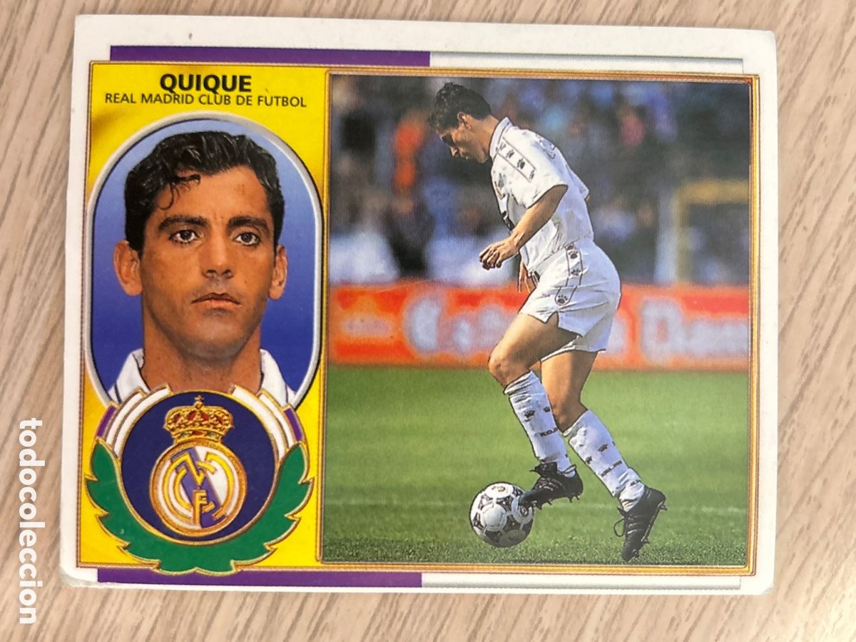 Football Stickers: QUIQUE REAL MADRID BAJA LIGA ESTE 1996 1997 96 97 NUNCA PEGADO SIN PEGAR