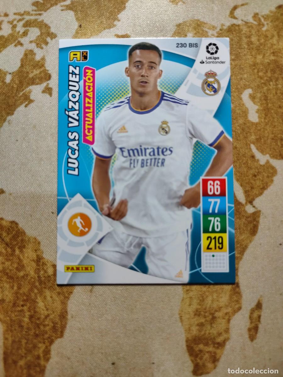 Fu&szlig;ball-Sticker: Adrenalyn Real Madrid 230 bis LUCAS V&Aacute;ZQUEZ 2021-22