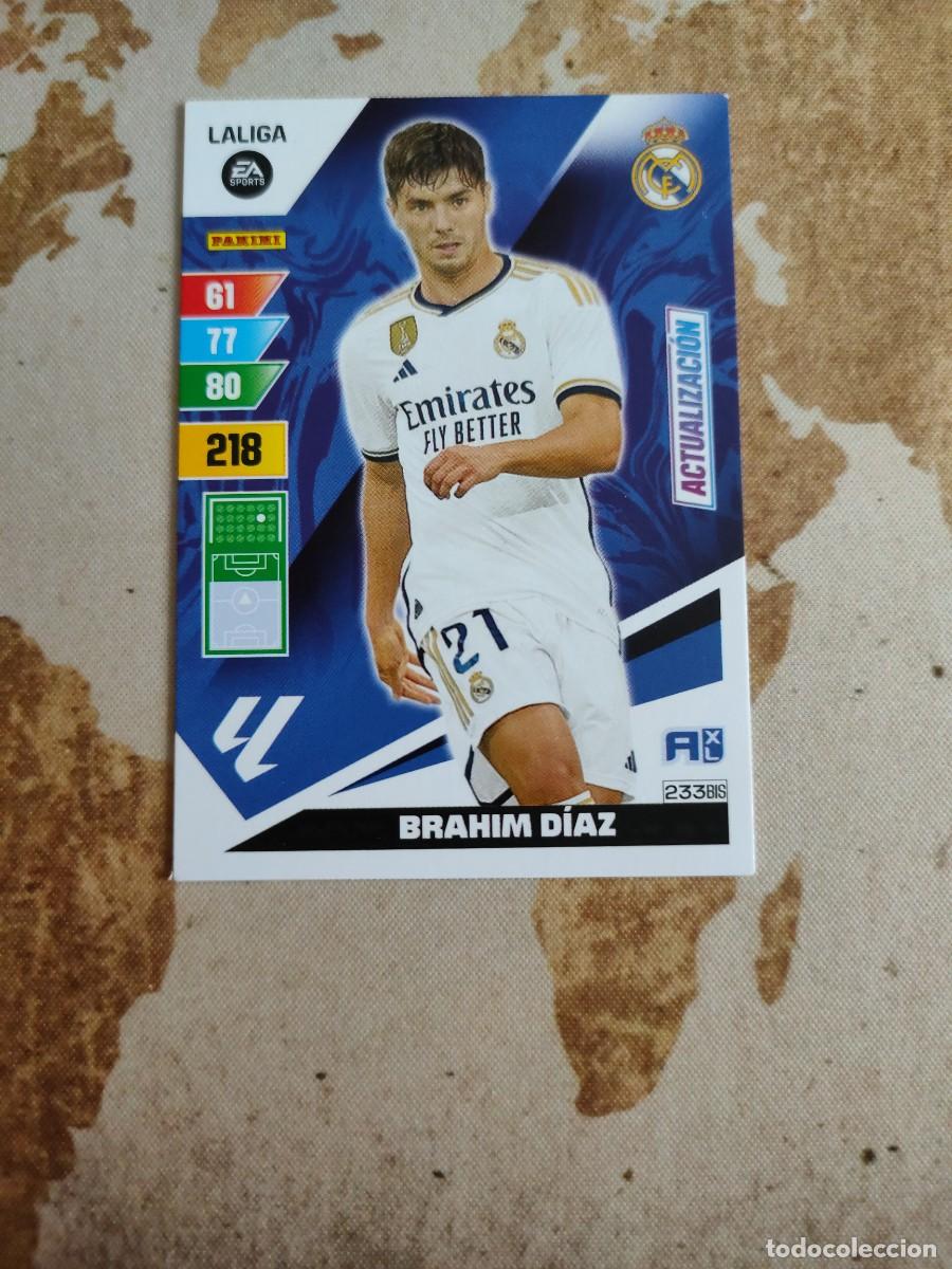 Cromos de F&uacute;tbol: Adrenalyn Real Madrid 233 bis BRAHIM D&Iacute;AZ 2023-24