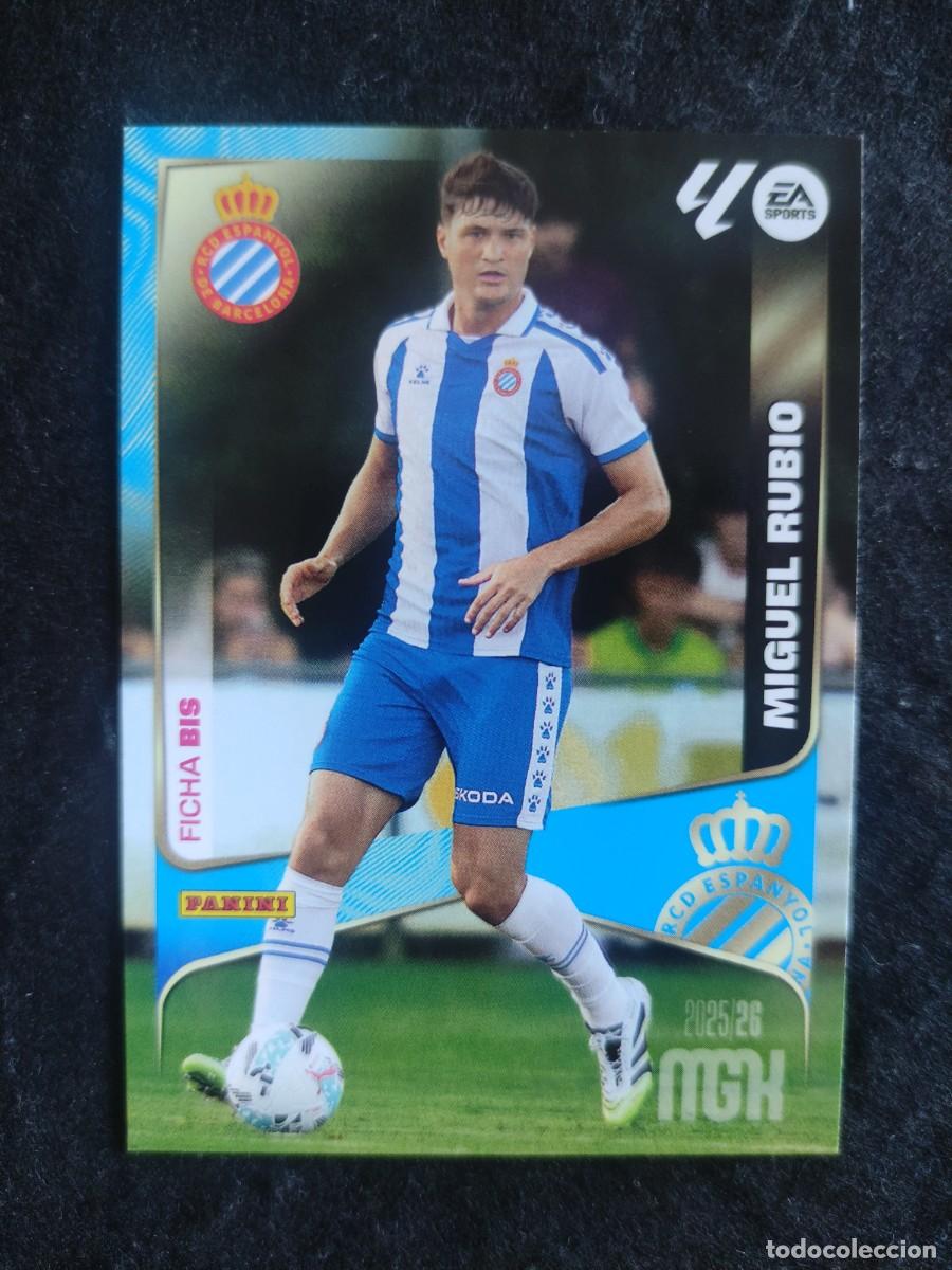 Cromos de F&uacute;tbol: MGK 2025/26 #149 BIS. MIGUEL RUBIO &rdquo;FICHA BIS&rdquo;. RCD. ESPA&Ntilde;OL