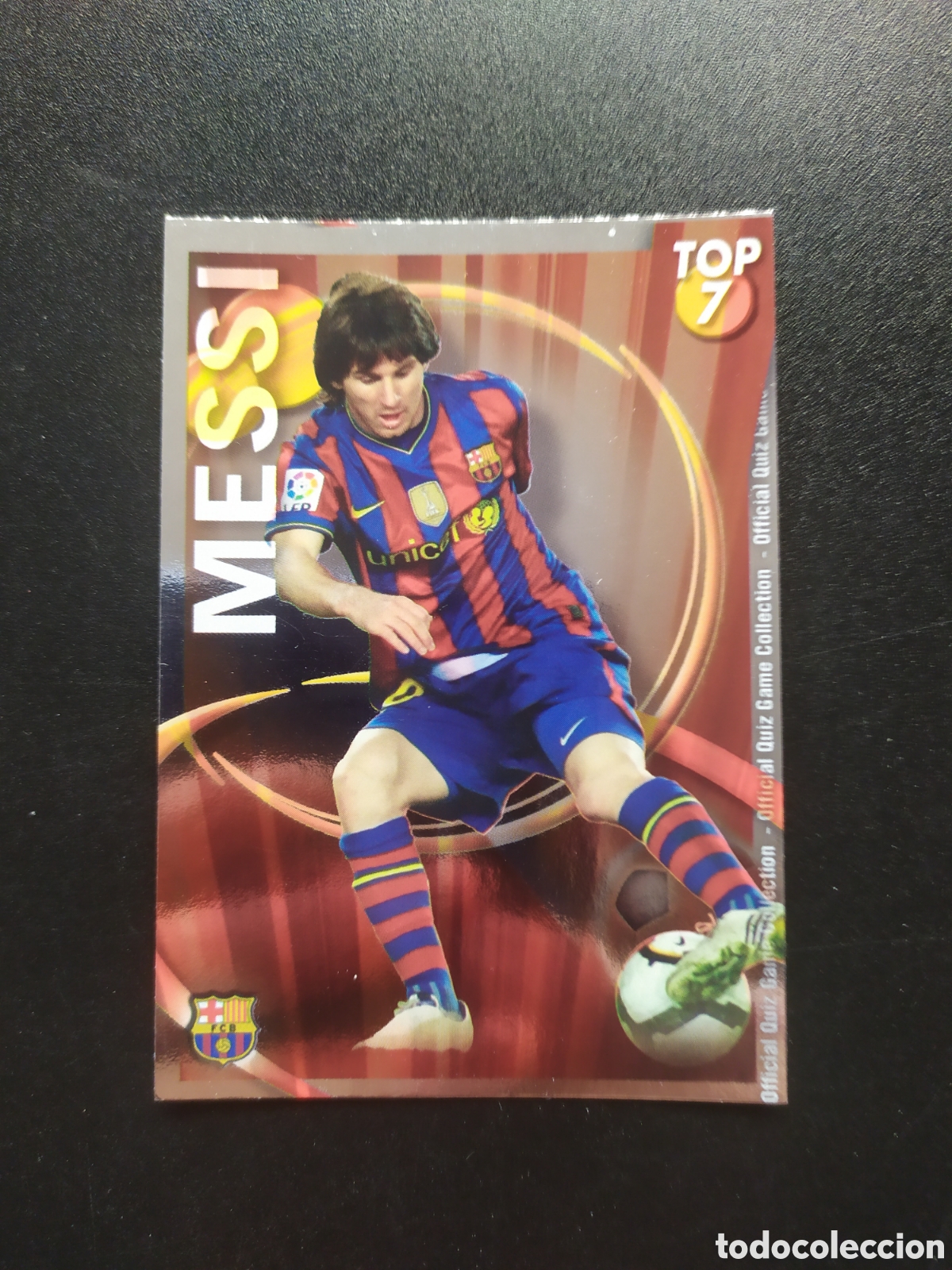 Cartes &agrave; collectionner de Football: Mundicromo fichas Liga 2010 2011 10 11 Messi top rojo n&deg; 595 Barcelona
