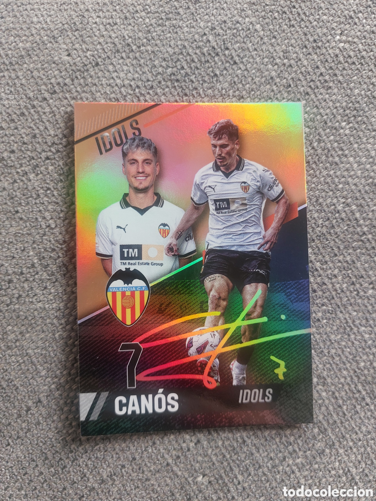 Fu&szlig;ball-Sticker: RAINBOW GOLD 5 CANOS YOUNG STARS VALENCIA CF MUNDICROMO 23 24 2023 2024 ADNVCF FOOTBALL TRE