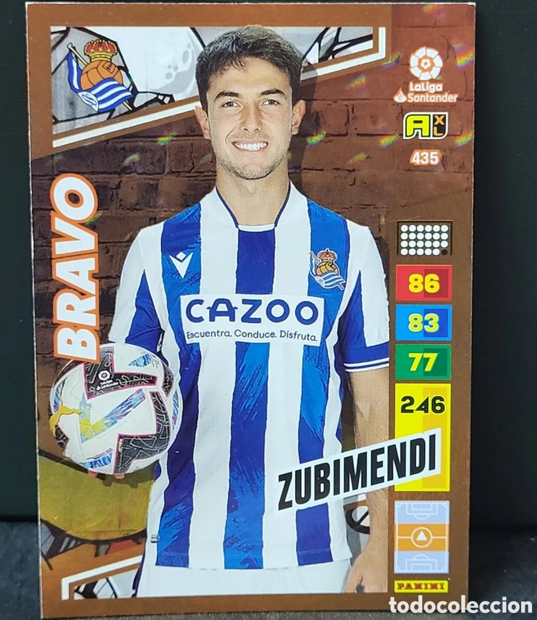 Cromos de f&uacute;tbol: ADRENALYN 2022/2023 435 ZUBIMENDI REAL SOCIEDAD BRAVO