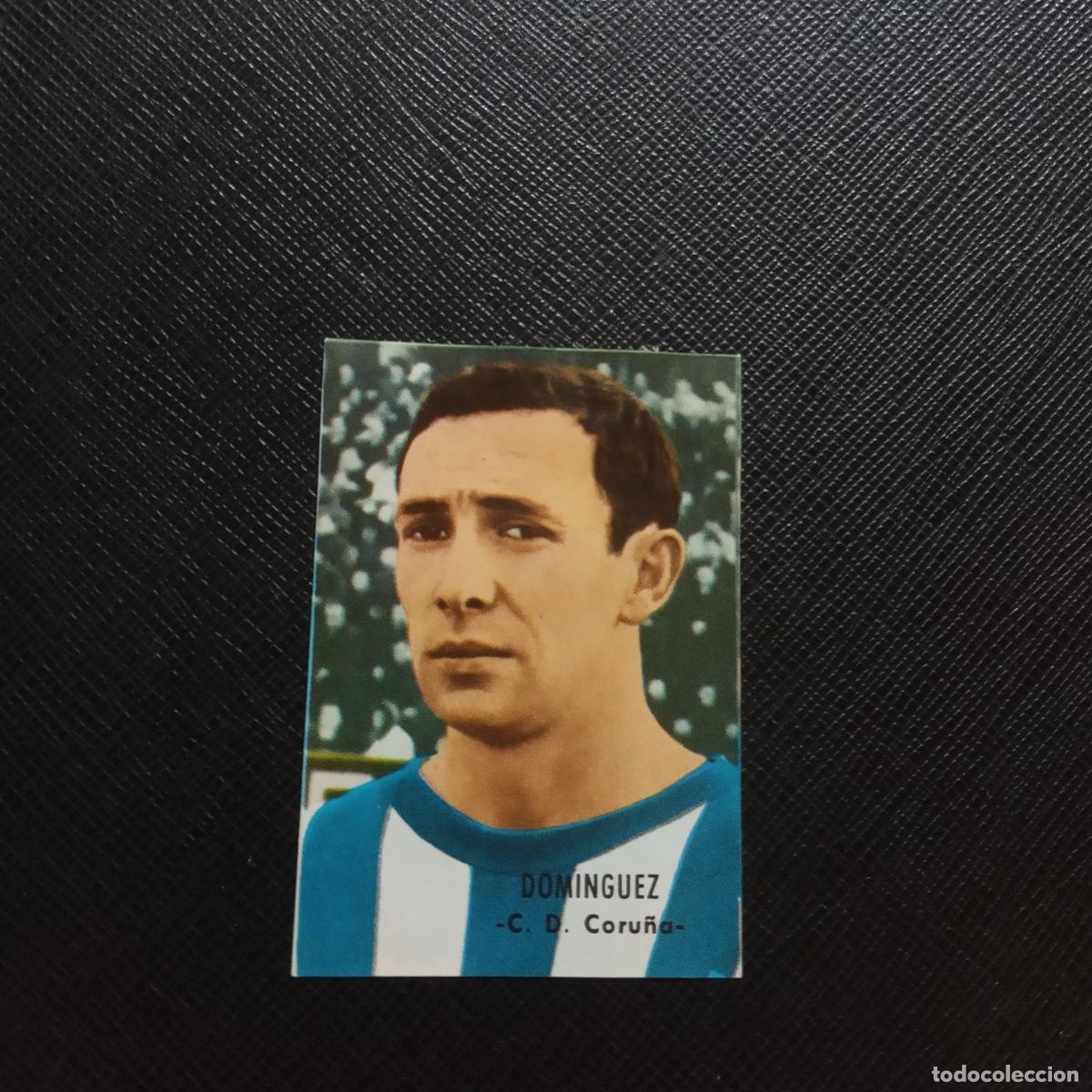 Cromos de Futebol: DOMINGUEZ DEPORTIVO CORU&Ntilde;A FHER 1966 1967 CROMO FUTBOL 66 67 LIGA - DESPEGADO - A128 PG100