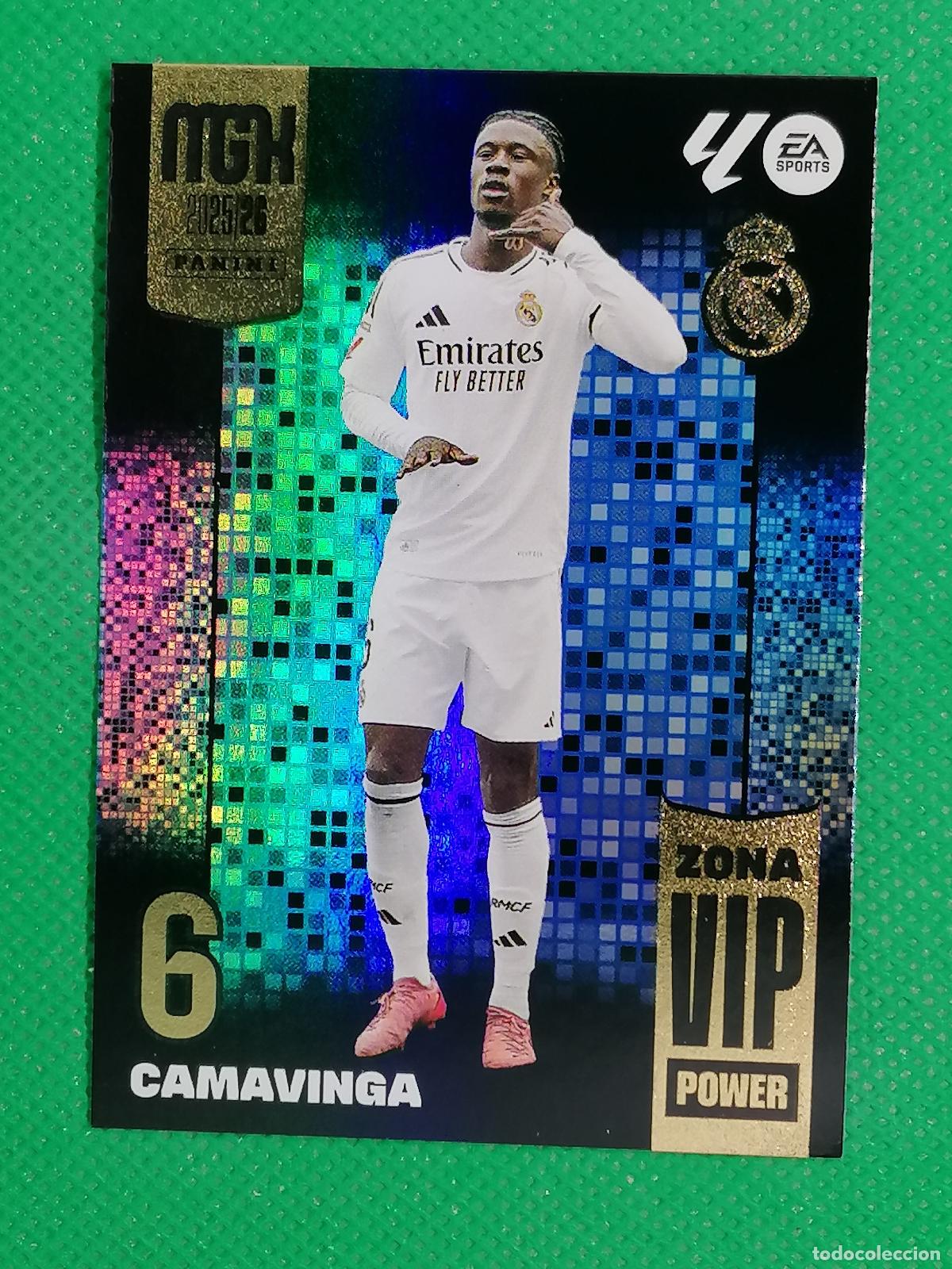 Cromos de F&uacute;tbol: P 391 P391 CAMAVINGA REAL MADRID ZONA VIP POWER ⚽ MEGACRACKS LIGA 2025 2026 25 26 ⚽