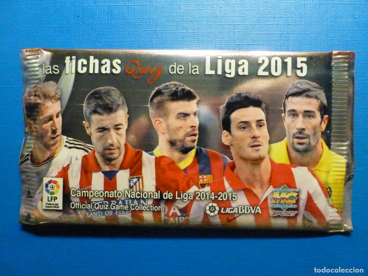 Cromos de f&uacute;tbol: Cromos Futbol - Fichas Quiz Liga 2015 - Liga BBVA - Sobre sin abrir -