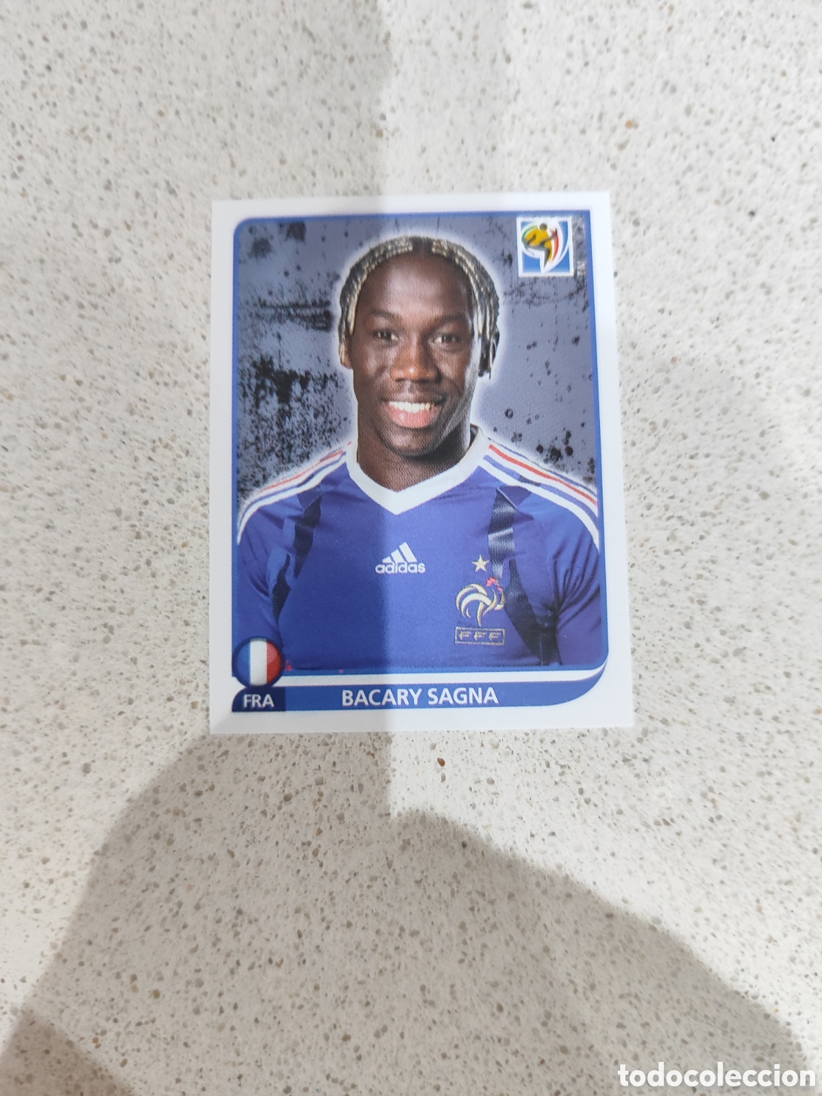 Cromos de f&uacute;tbol: CROMO N&Uacute;MERO 93 Bacary Sagna FRANCIA. MUNDIAL 2010 SUD&Aacute;FRICA.