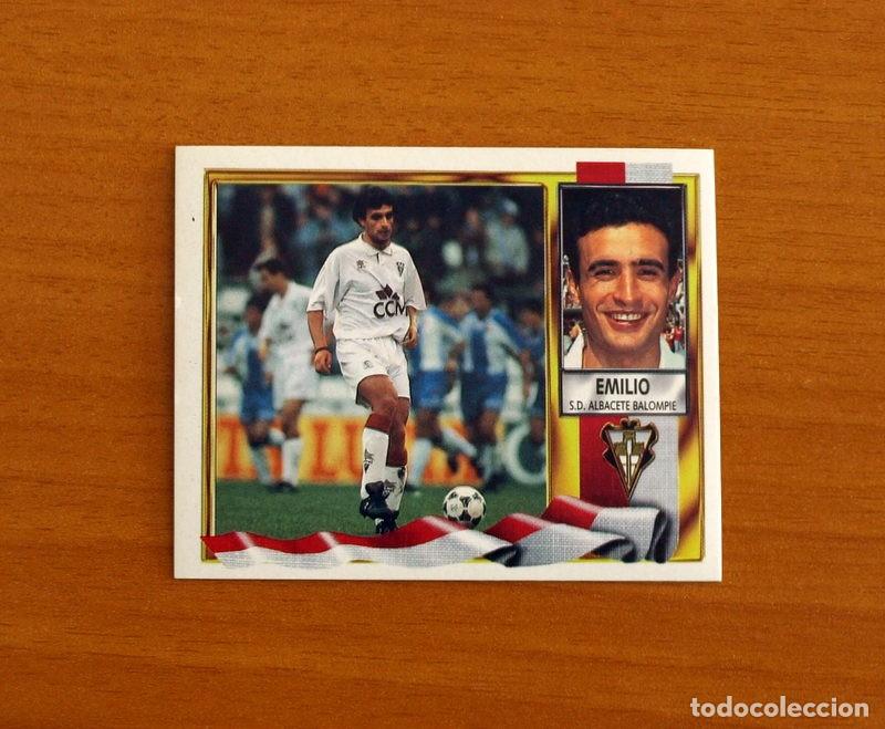 Cromos de F&uacute;tbol: Albacete - Emilio - Ediciones Este Liga 1995-1996, 95-96 - Nunca pegado