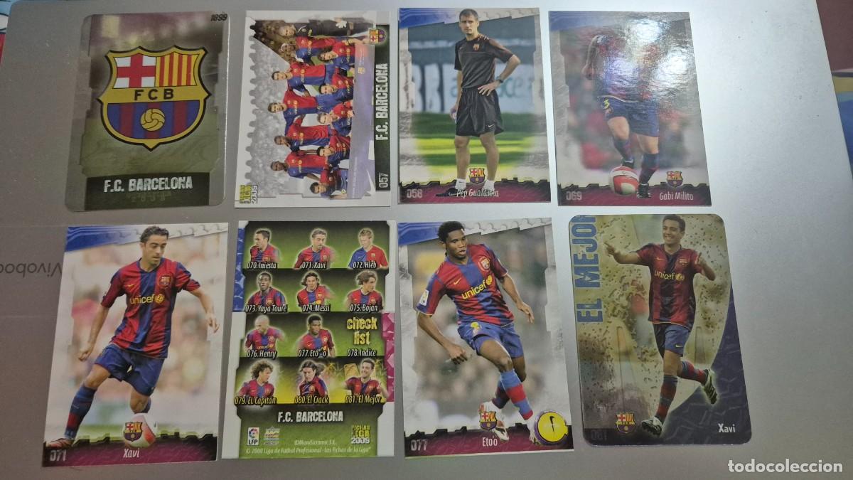 Cartes &agrave; collectionner de Football: MUNDICROMO LAS FICHAS DE LA LIGA 2009 EQUIPO BARCELONA 14 CROMOS. ESPECIALES