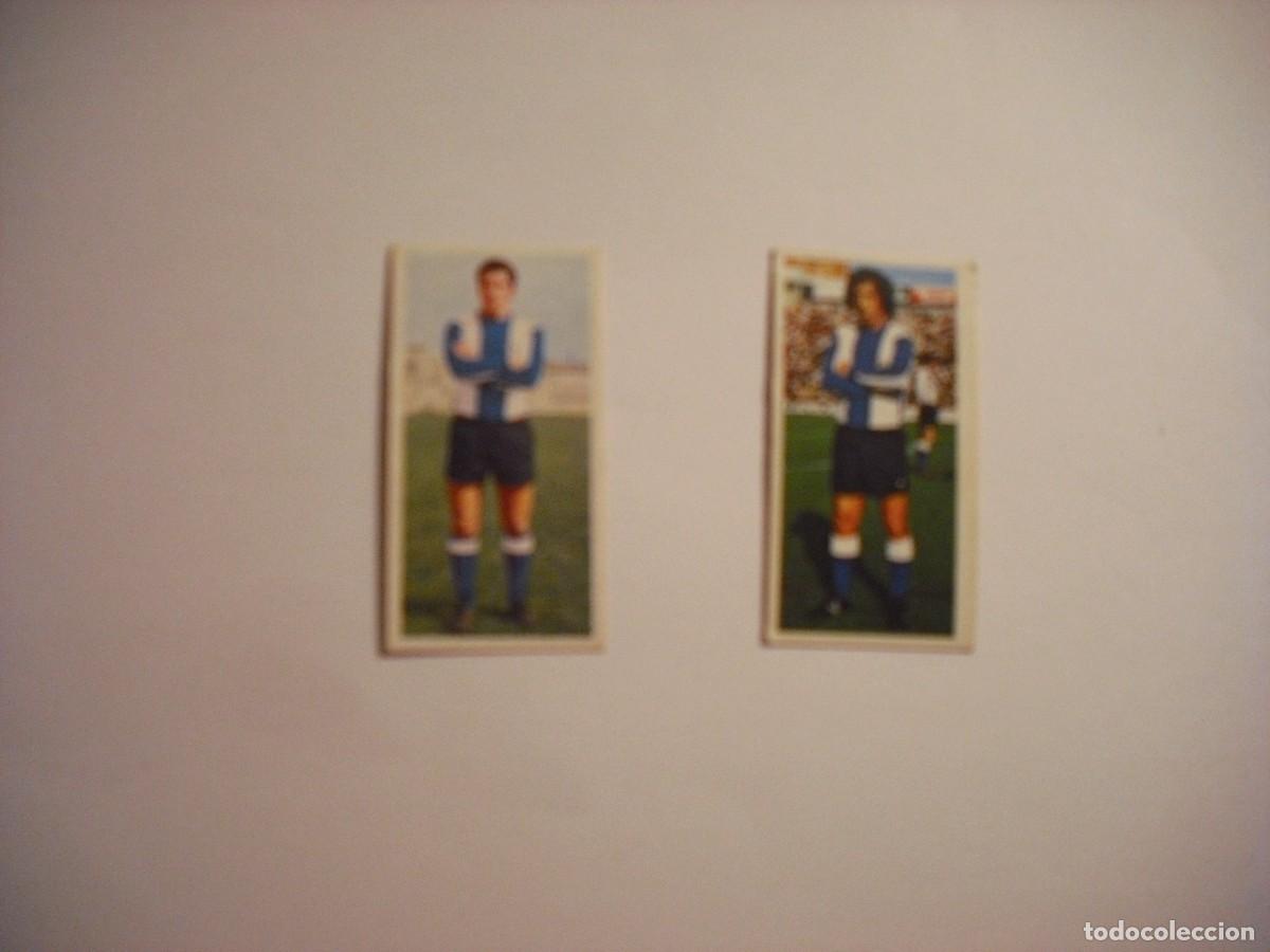 Cromos de Futebol: LIGA 75 /76. ED ESTE, LOTE 2 CROMOS HERCULES : JUANITO Y PACHON, NUNCA PEGADOS