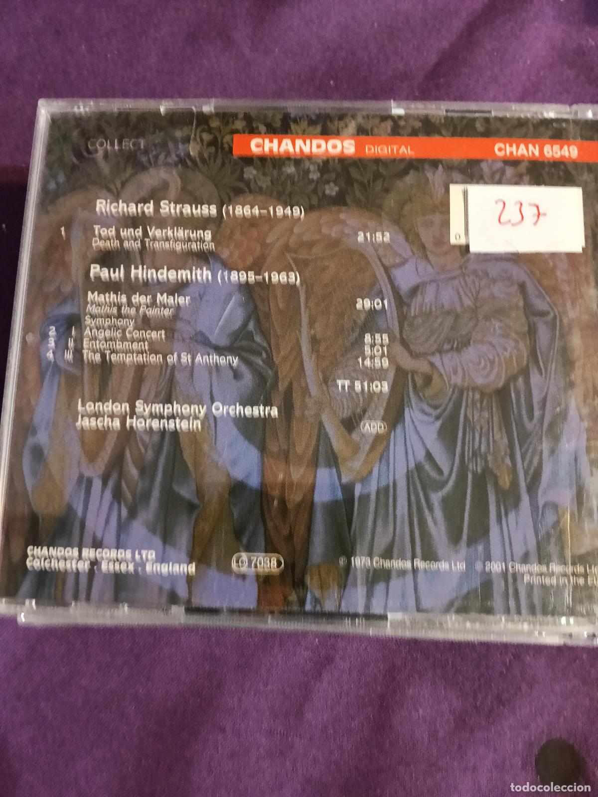 Cromos de f&uacute;tbol: STRAUSS HINDEMITH CD.. - Foto 2