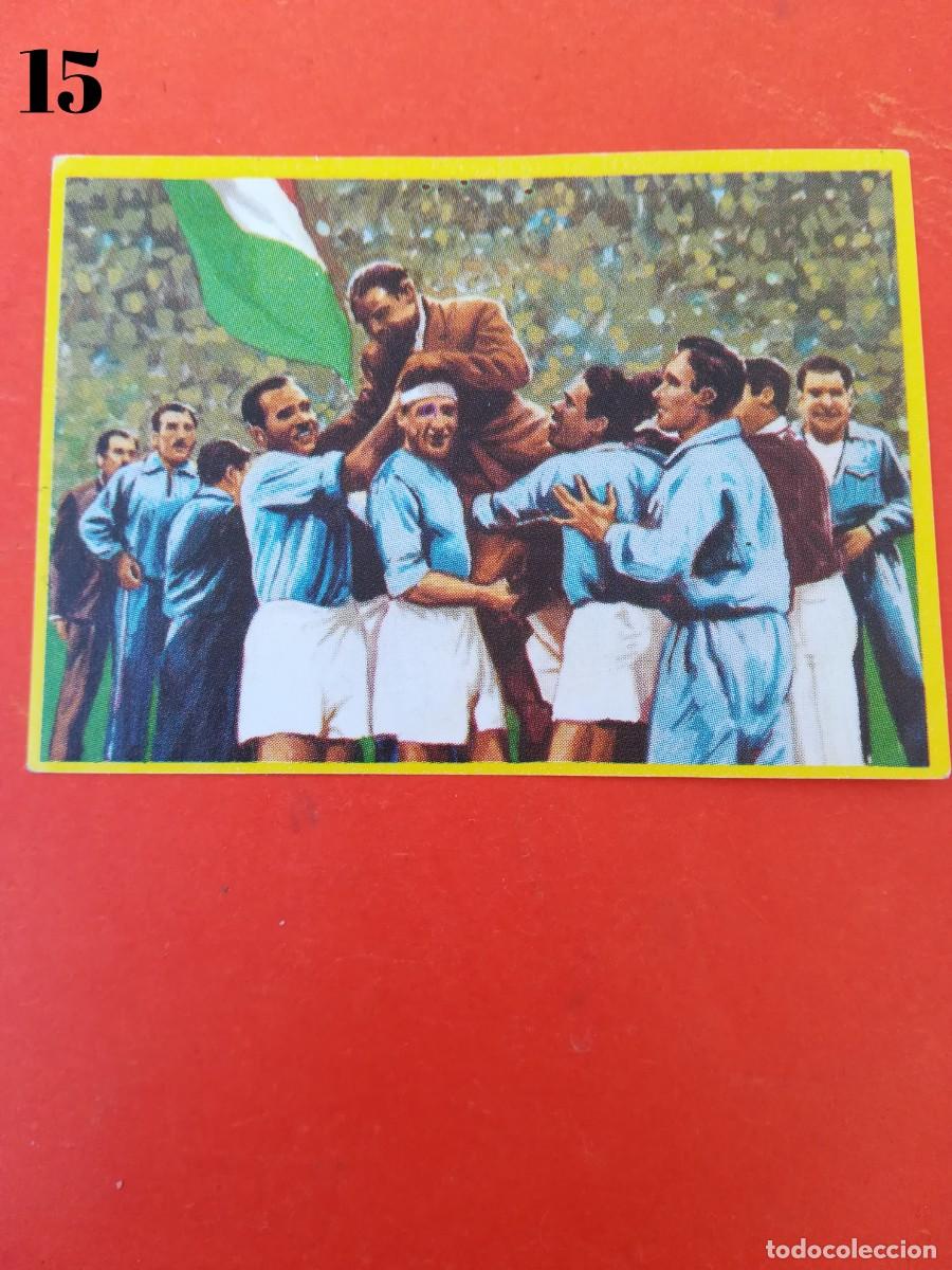Cromos de F&uacute;tbol: Cromo n.15 f&uacute;tbol en accion - danone - sin pegar