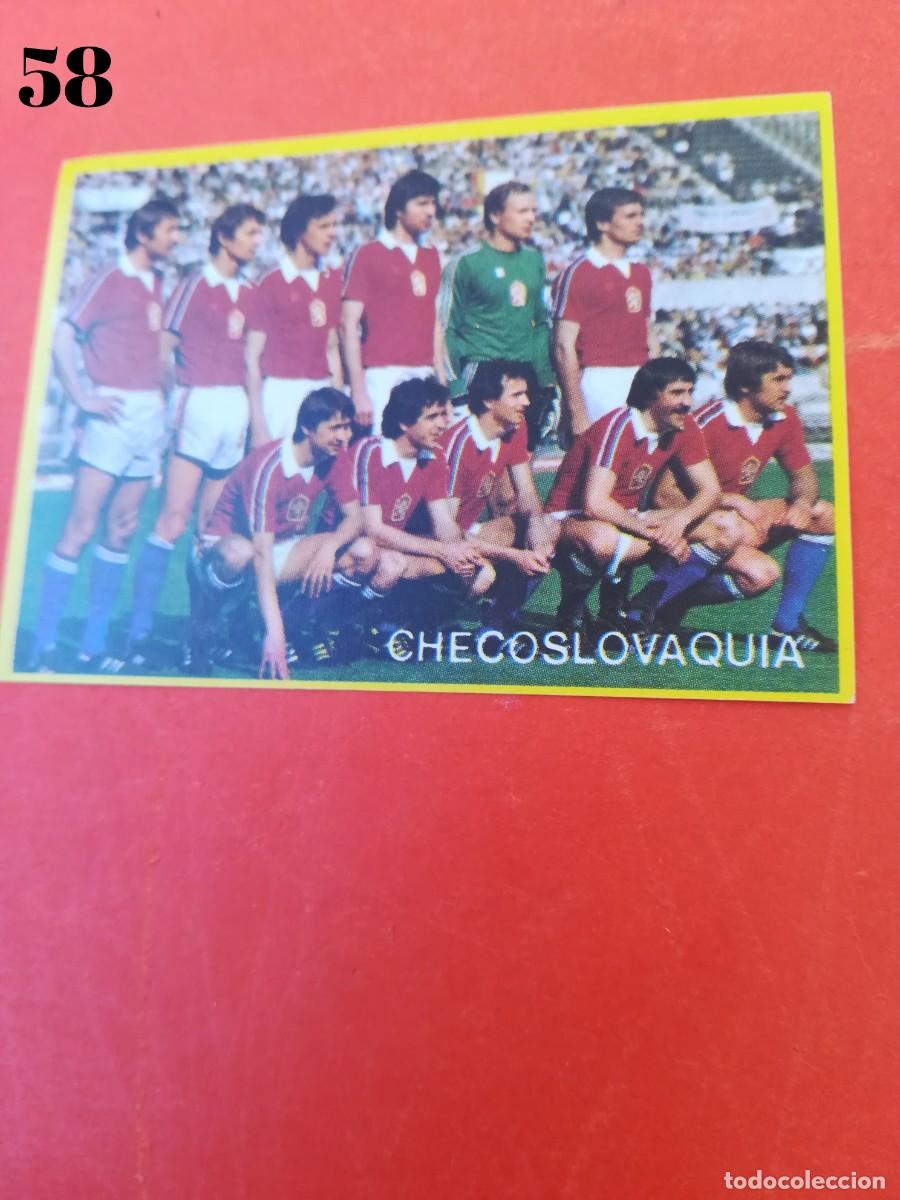 Cromos de F&uacute;tbol: Cromo n.58 f&uacute;tbol en accion - danone - sin pegar