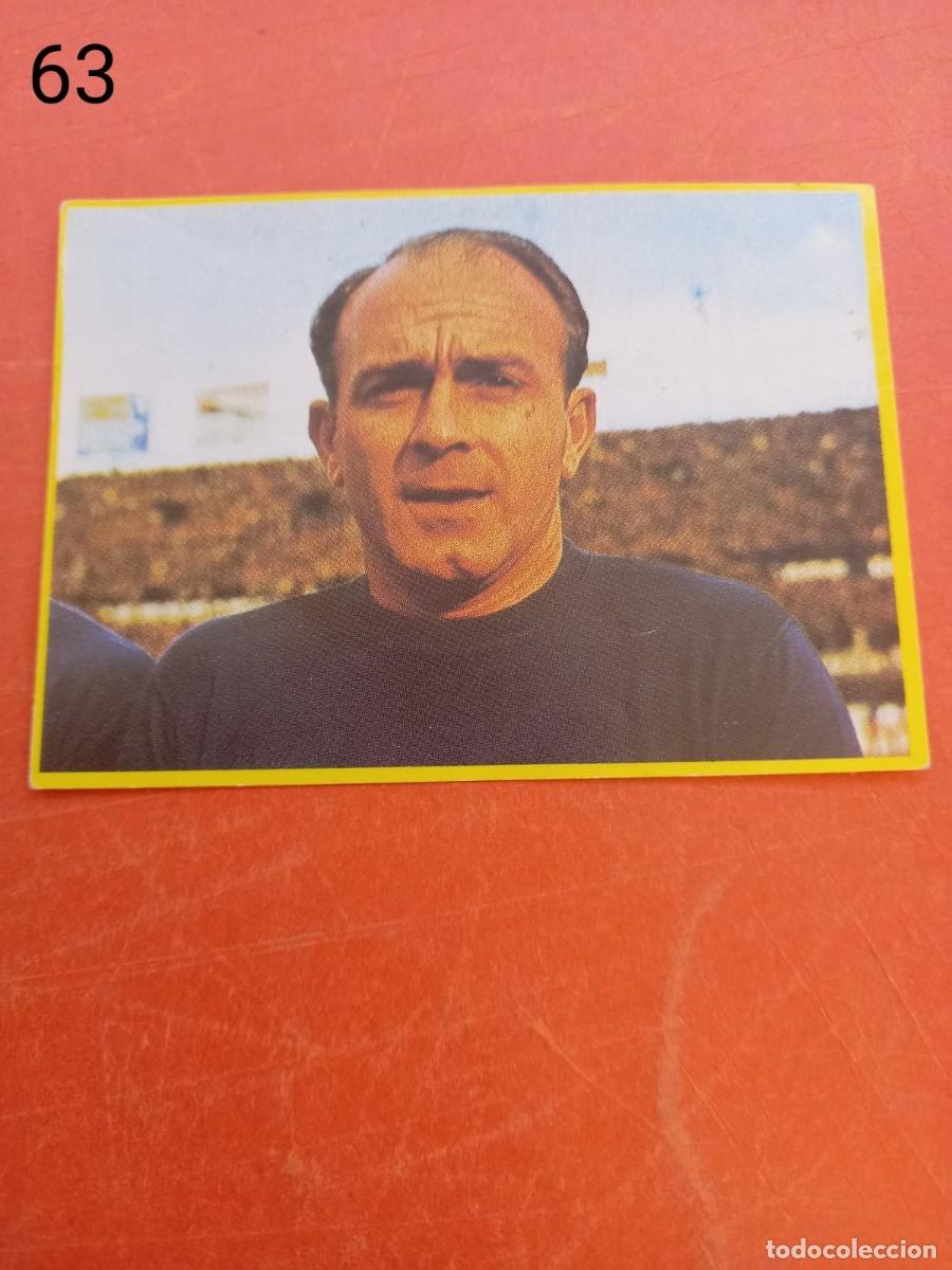 Cromos de F&uacute;tbol: Cromo n.63 f&uacute;tbol en accion - danone - sin pegar