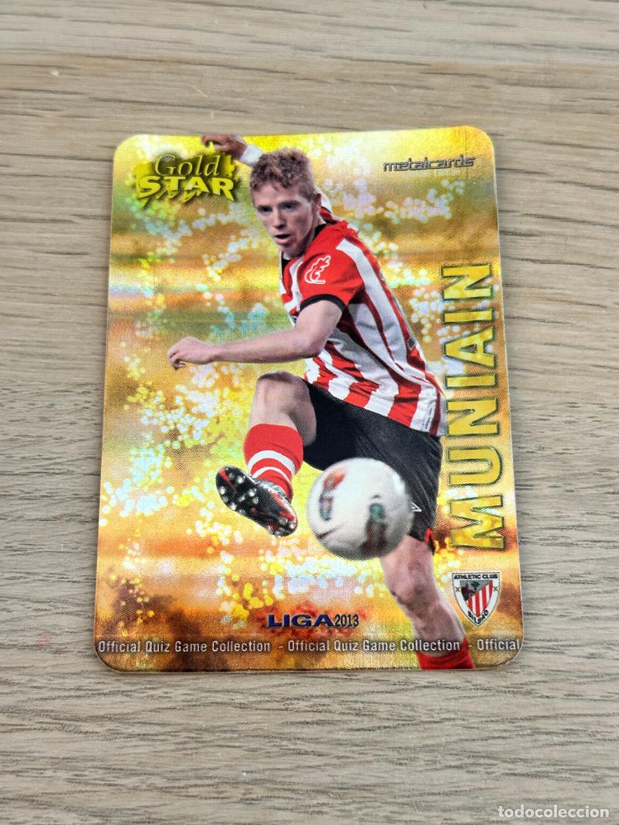 Cromos de F&uacute;tbol: 32/45 MUNIAIN GOLD STAR BRILLO RAYAS ATHLETIC CLUB 12 13 MUNDICROMO 2012 2013