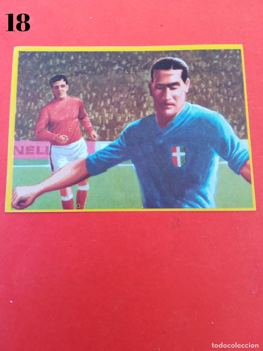 Cromos de F&uacute;tbol: Cromo n.18 f&uacute;tbol en accion - danone - sin pegar