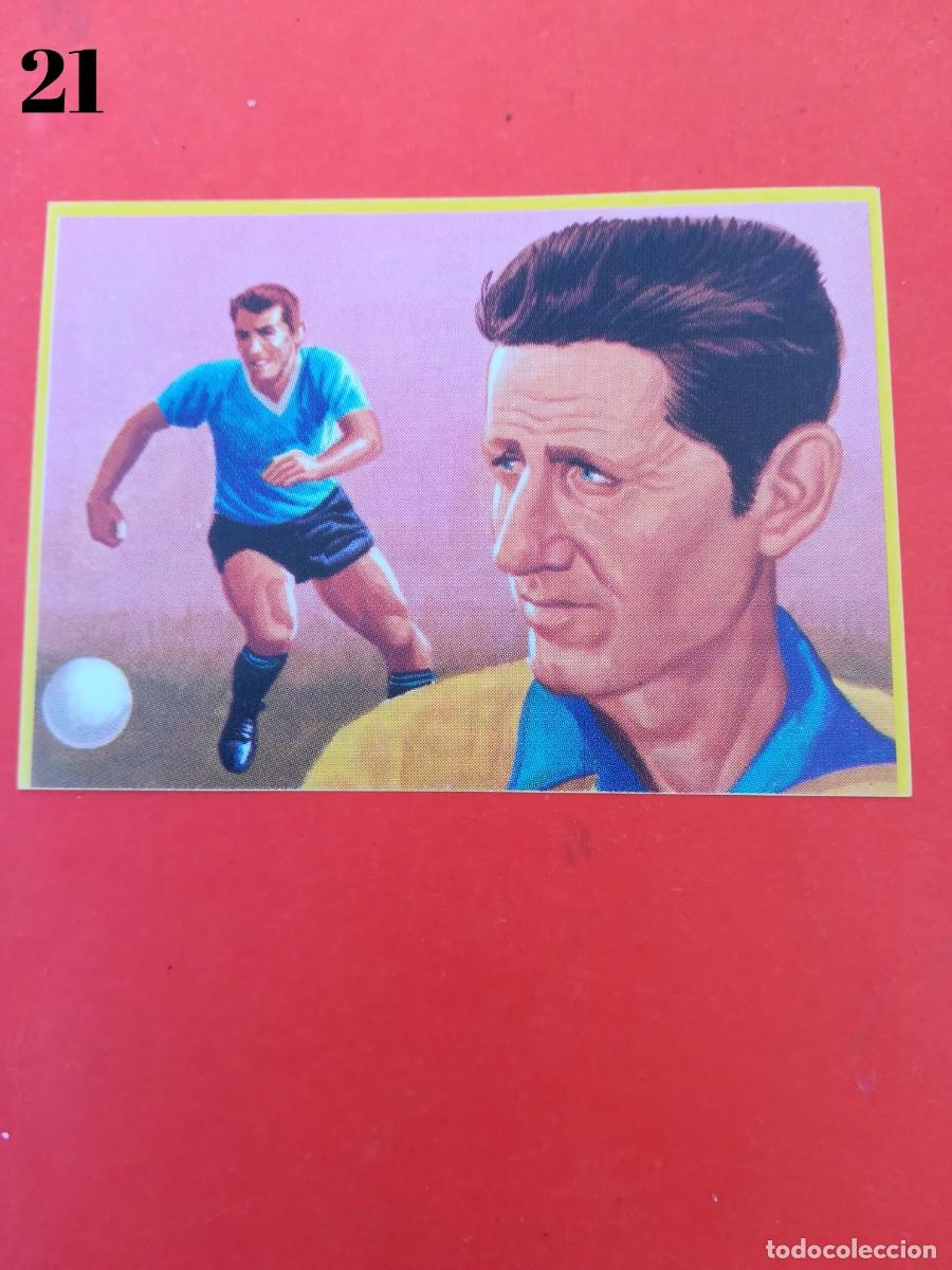 Cromos de F&uacute;tbol: Cromo n.21 f&uacute;tbol en accion - danone - sin pegar